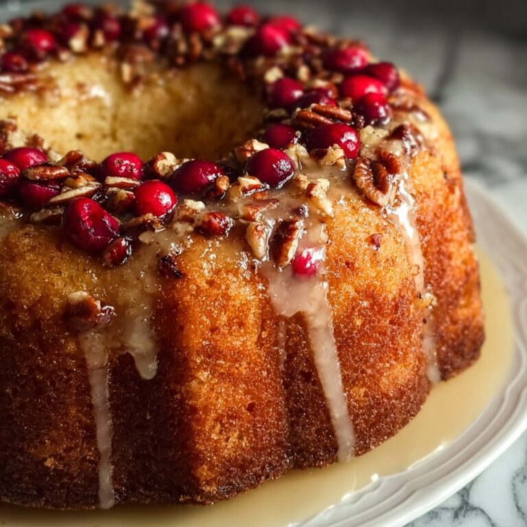 Maple Pecan Cranberry Cake Recipe