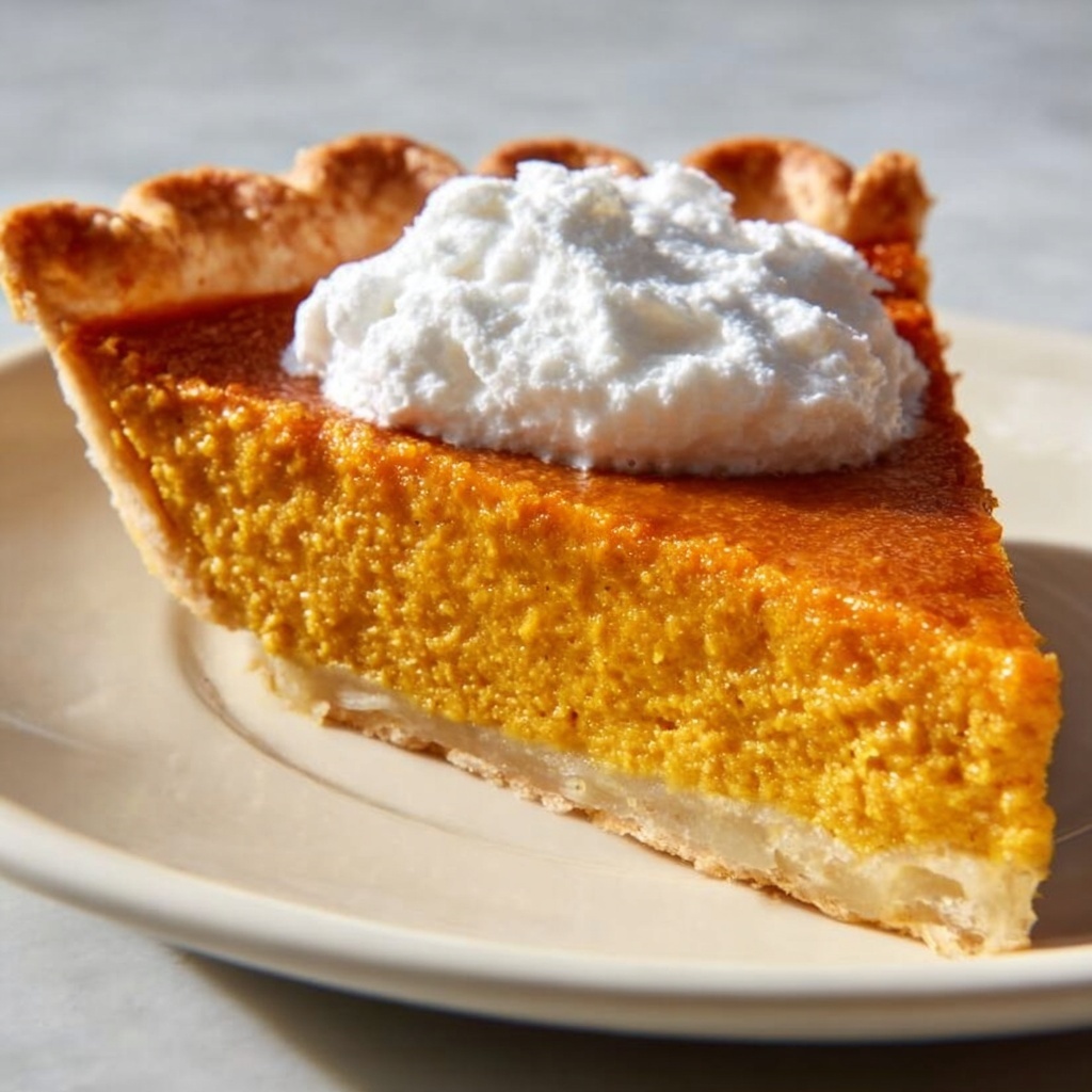 Christmas Pumpkin Cream Pie Recipe - Recipe Image