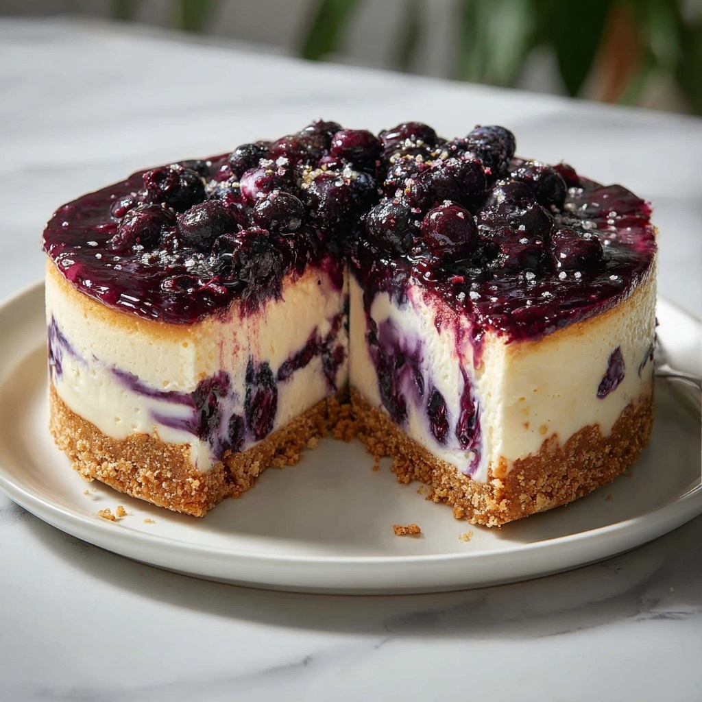 Raw Vegan Blueberry Cheesecake Recipe - Recipe Image