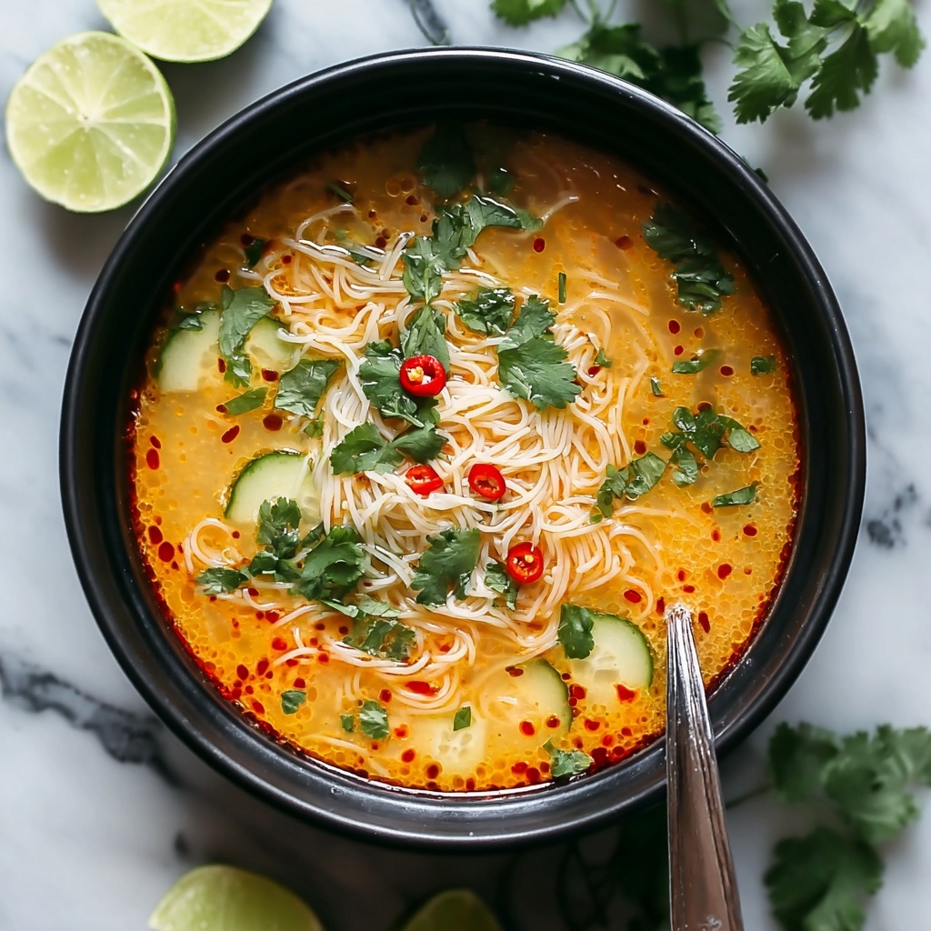 Spicy Coconut Noodles with Ginger, Lime, and Peanut Butter Recipe - Recipe Image