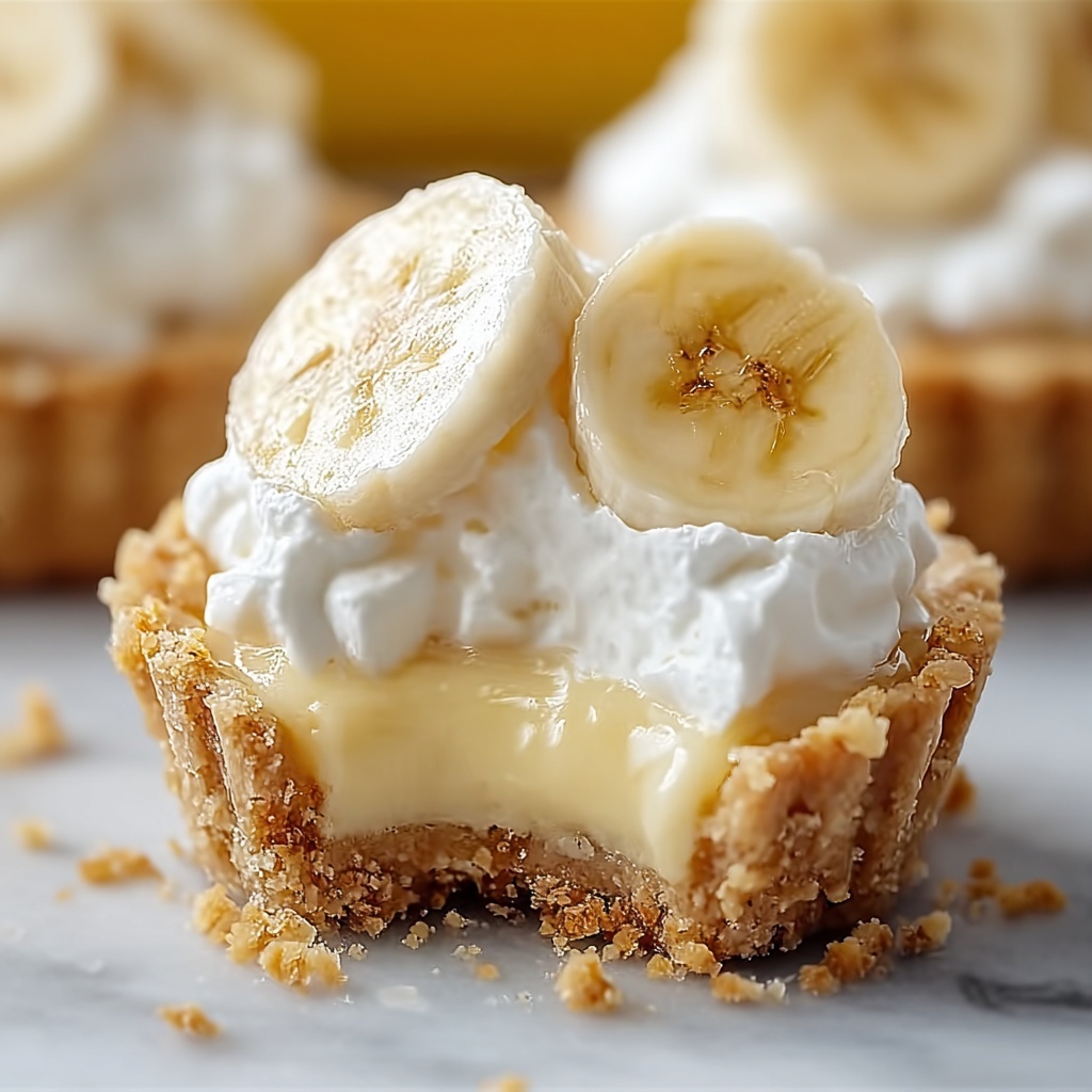 Creamy Mini Banana Cream Pies No-Bake Recipe - Recipe Image