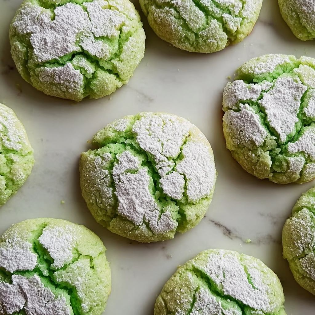 St. Patrick’s Day Crinkle Cookies Recipe - Recipe Image