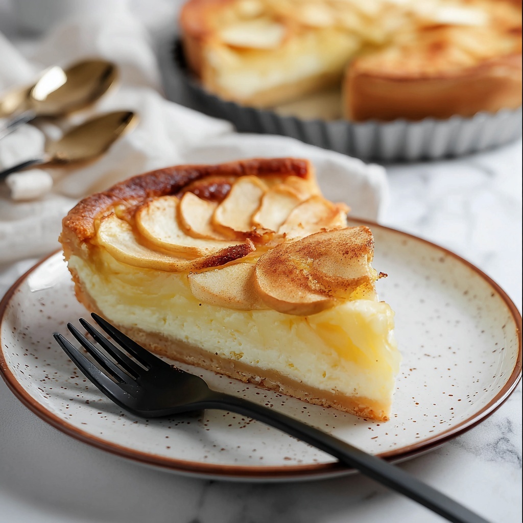 French Custard Pie with Apples (Flan Parisien) Recipe - Recipe Image