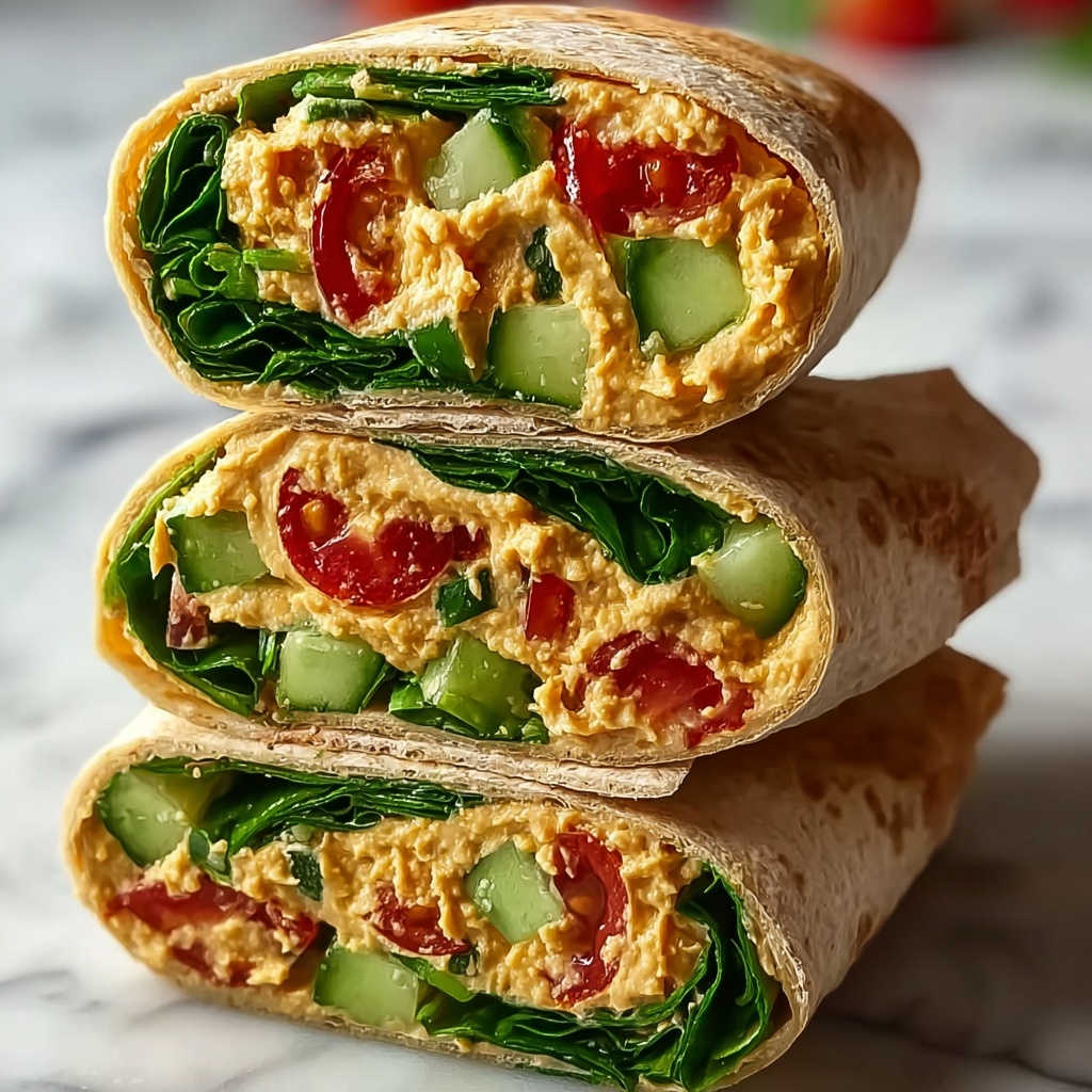 Veggie Hummus Wraps Recipe - Recipe Image