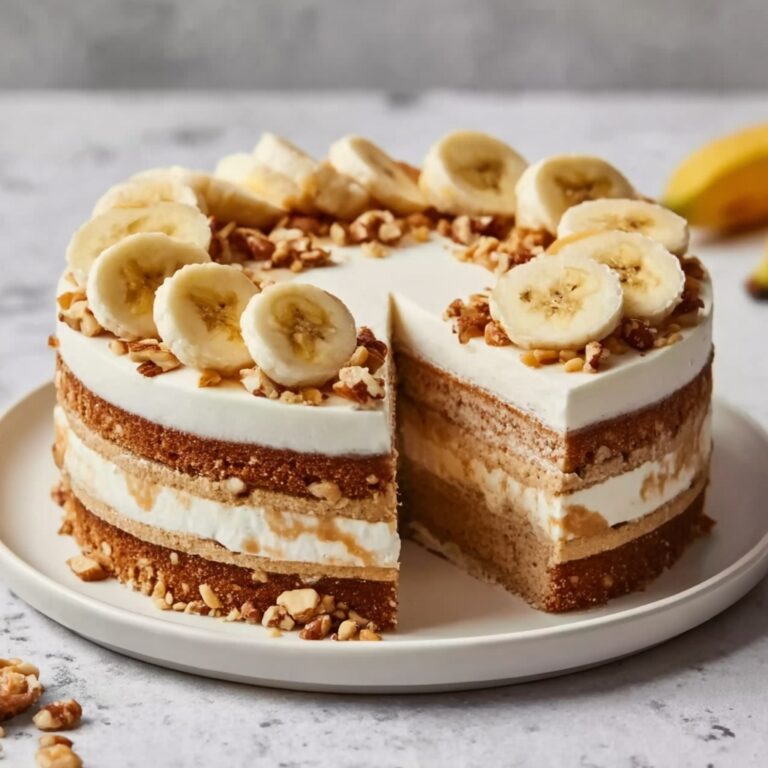 Heavenly Banana Walnut Cream Cake Recipe