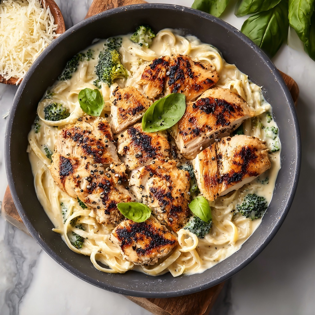 Skinny Chicken Broccoli Alfredo Recipe - Recipe Image