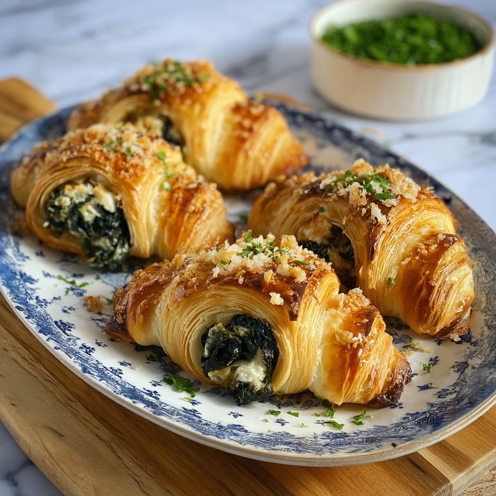 Spinach and Feta Puff Pastry Twists Recipe - Recipe Image