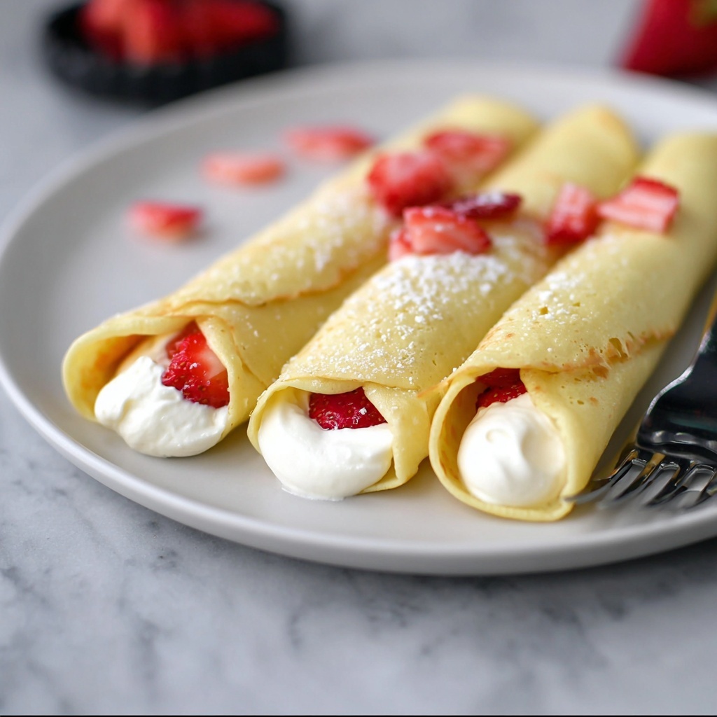 Strawberries and Cream Crepes Recipe - Recipe Image