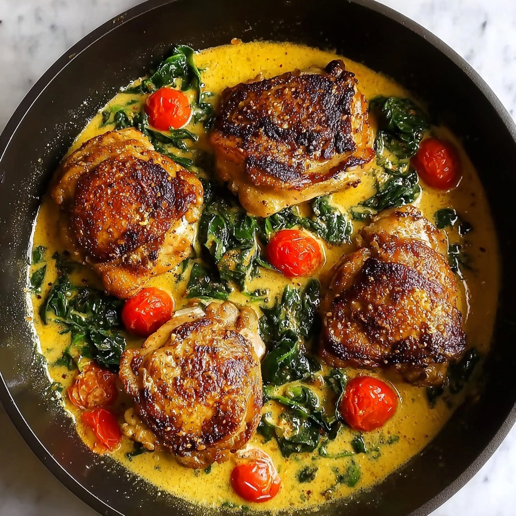 Creamy Pesto Chicken with Roasted Tomatoes and Spinach Recipe - Recipe Image
