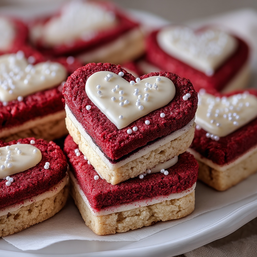 Red Velvet Linzer Cookies Recipe - Recipe Image