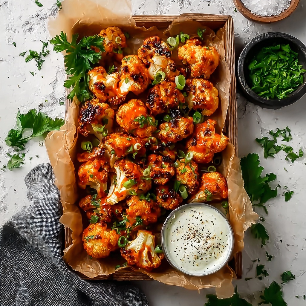 Crispy Cauliflower Buffalo Wings Recipe - Recipe Image