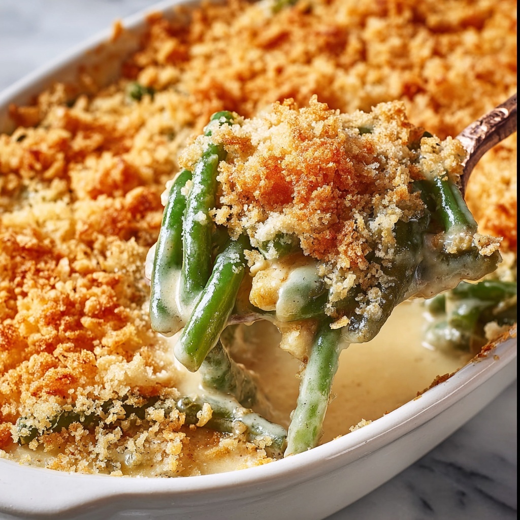 Green Bean Casserole with Mushrooms and Parmesan Recipe - Recipe Image