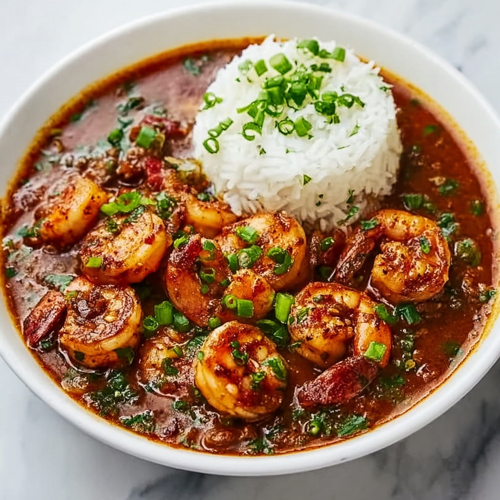 Hearty Cajun Gumbo with Andouille Sausage, Okra, and Vegetables Recipe - Recipe Image