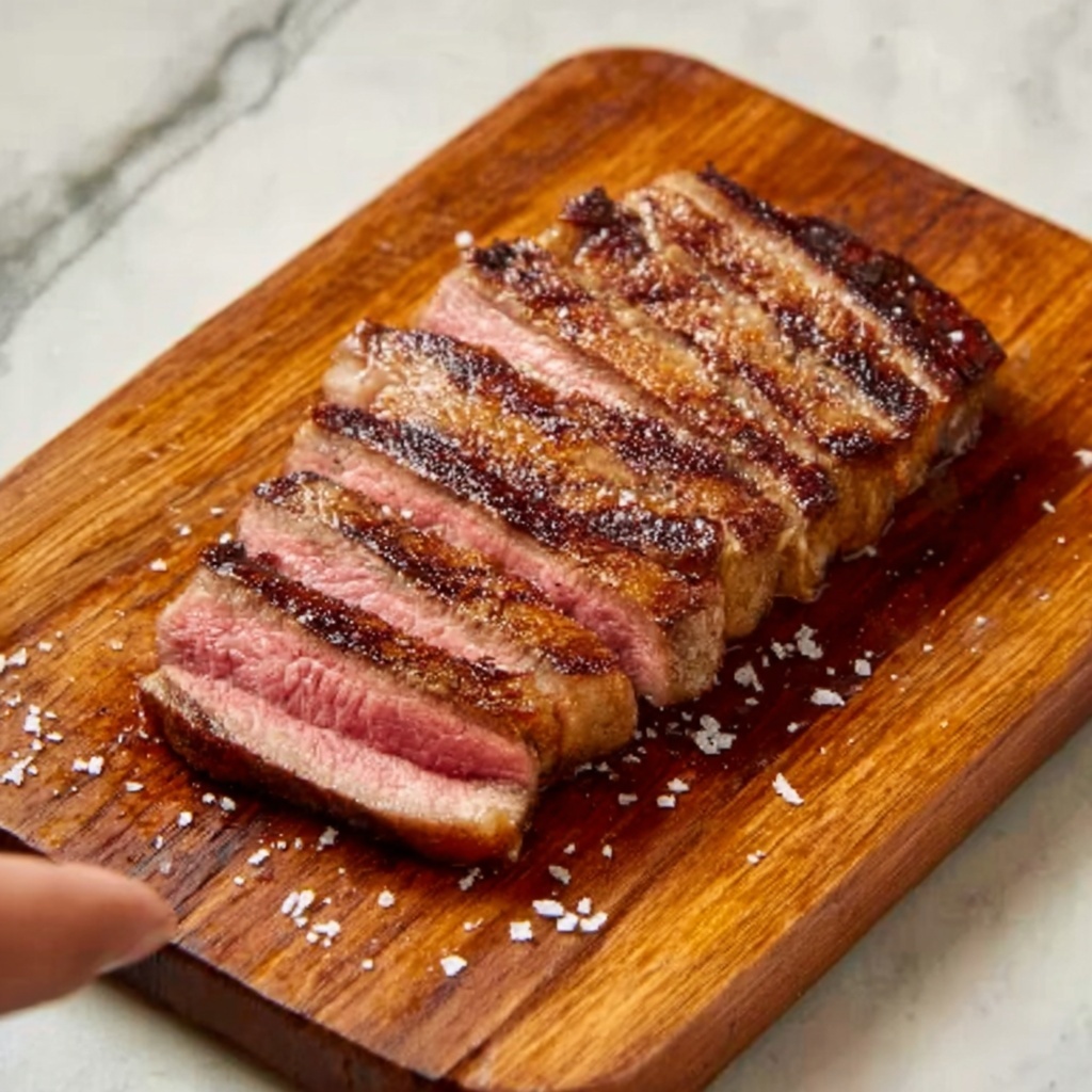 Grilled Balsamic and Garlic Flank Steak Recipe - Recipe Image