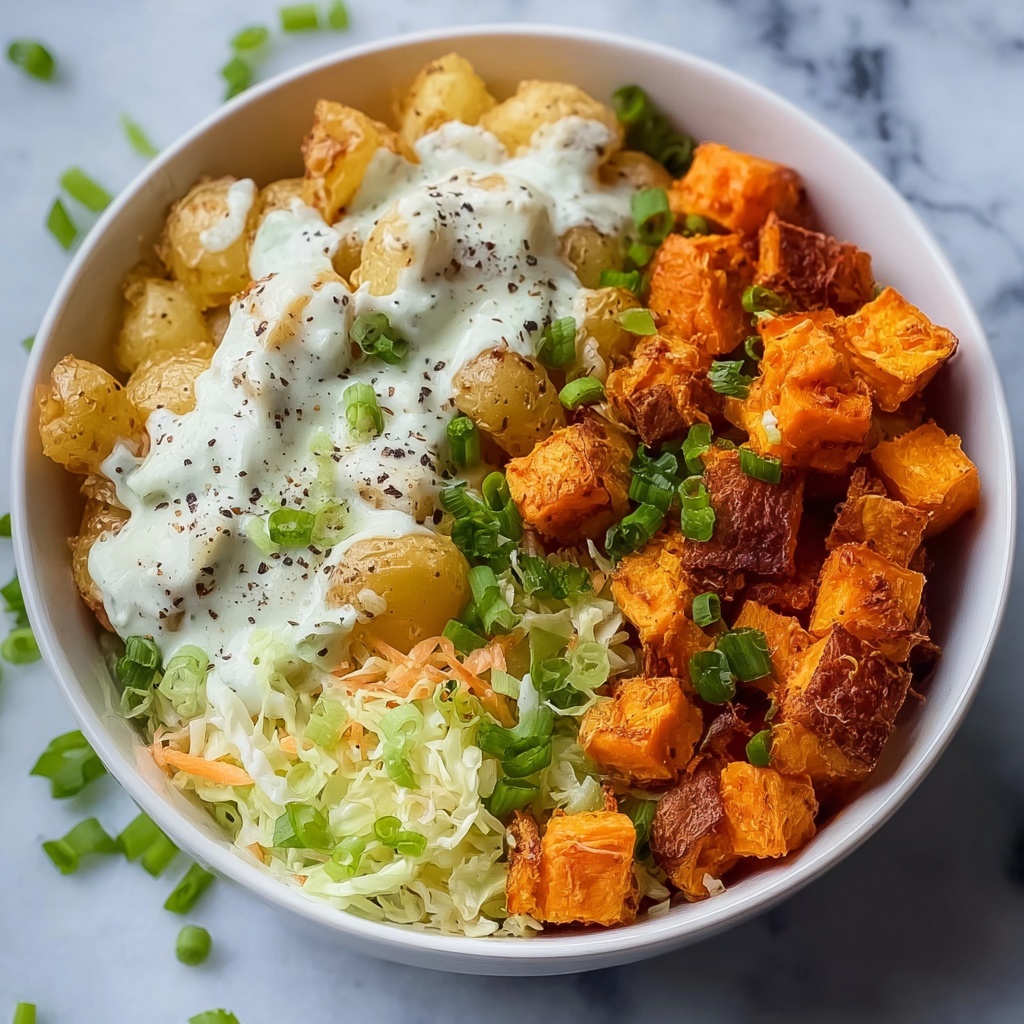 Buffalo Chicken and Brussels Sprouts Bowl with Crispy Potatoes Recipe - Recipe Image