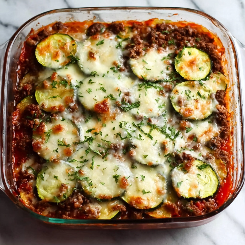Ground Beef Zucchini Casserole Recipe - Recipe Image