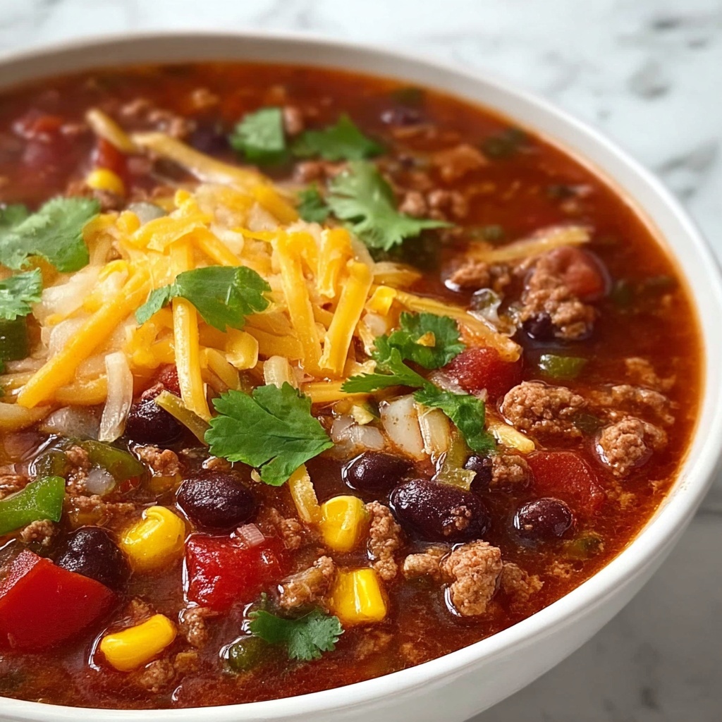 Best Slow Cooker Taco Soup Recipe - Recipe Image