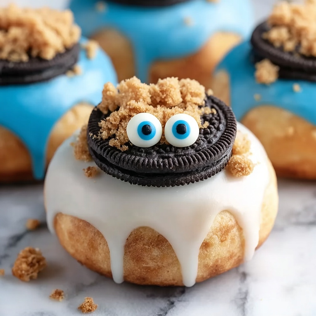 Cookie Monster Cinnamon Rolls Recipe - Recipe Image