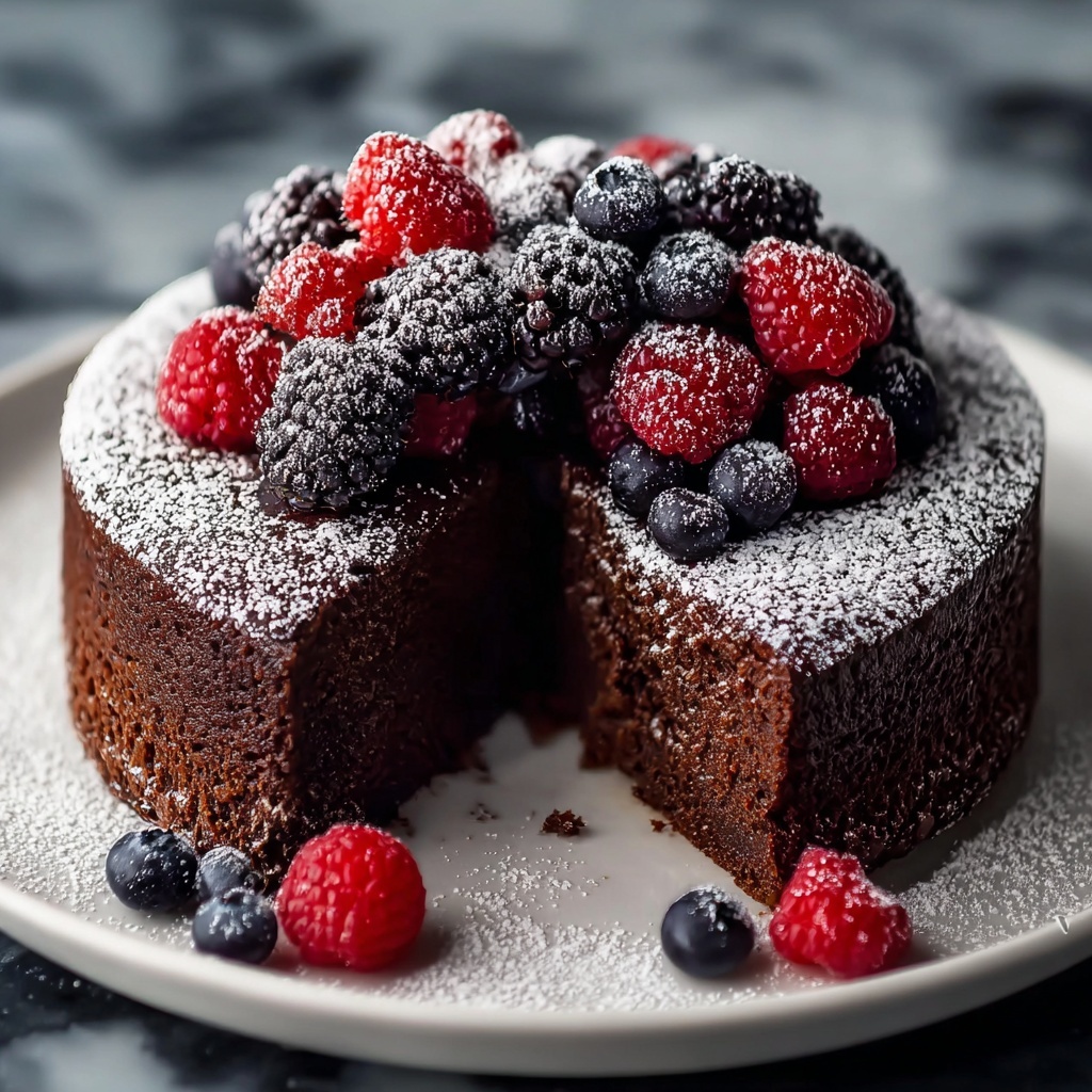 Flourless, Sugar-Free Chocolate Cake Recipe - Recipe Image