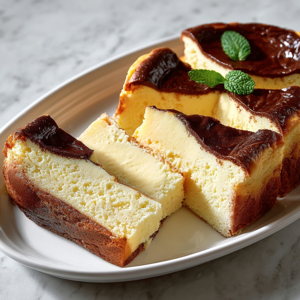 Loaf Pan Basque Cheesecake Recipe - Recipe Image
