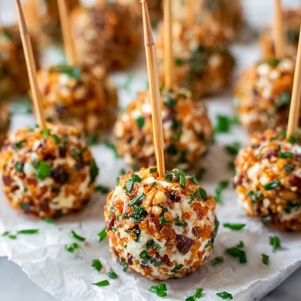 Mini Cheeseball Bites with Pretzel Crisps Recipe - Recipe Image