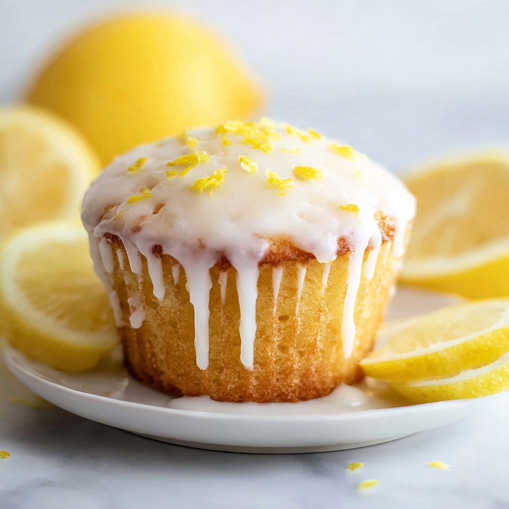 Lemon Muffins with Lemon Glaze Recipe - Recipe Image