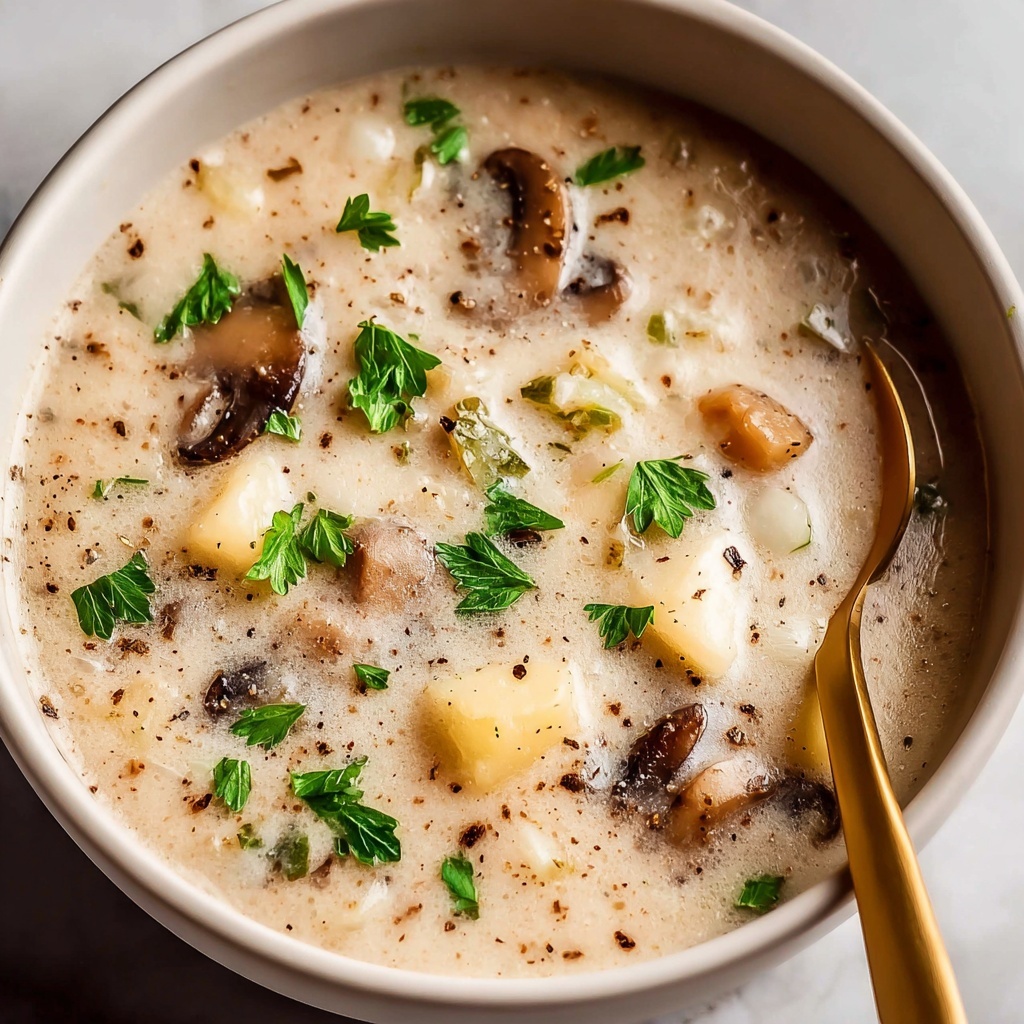Easy Cream of Mushroom Soup Recipe - Recipe Image