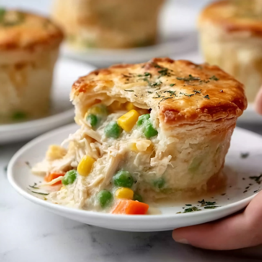 Mini Chicken Pot Pie Muffins Recipe - Recipe Image