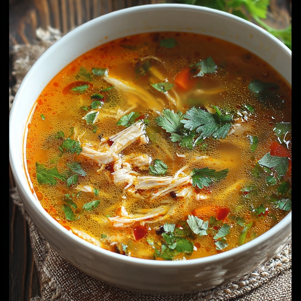Spicy Chicken Soup Recipe - Recipe Image