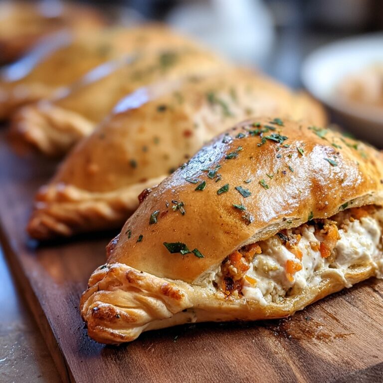 Chicken Alfredo Air Fryer Calzones Recipe