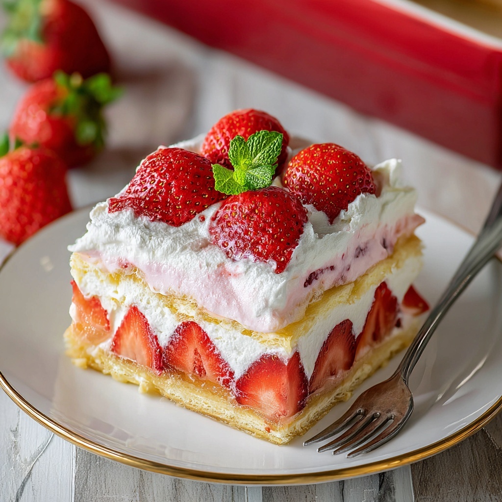 Strawberry Lasagna Recipe - Recipe Image