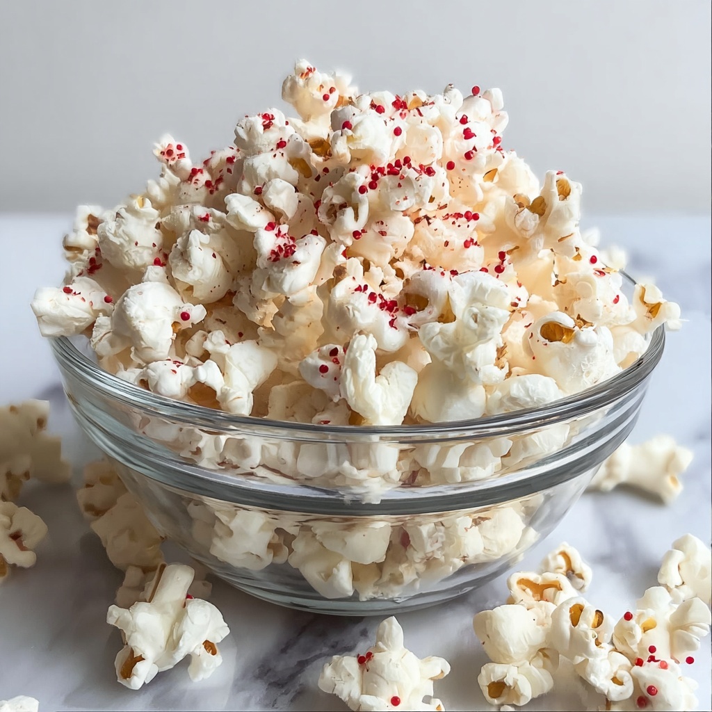 Peppermint Popcorn: 15-Minute Festive Joy Recipe - Recipe Image