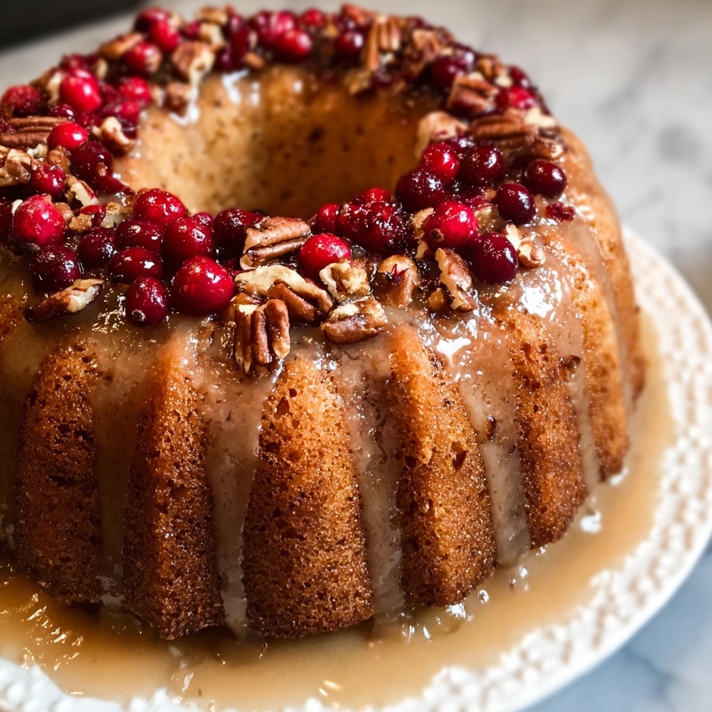 Maple Pecan Cranberry Cake Recipe - Recipe Image