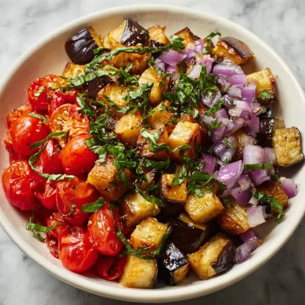 Roasted Eggplant and Cherry Tomato Salad Recipe - Recipe Image