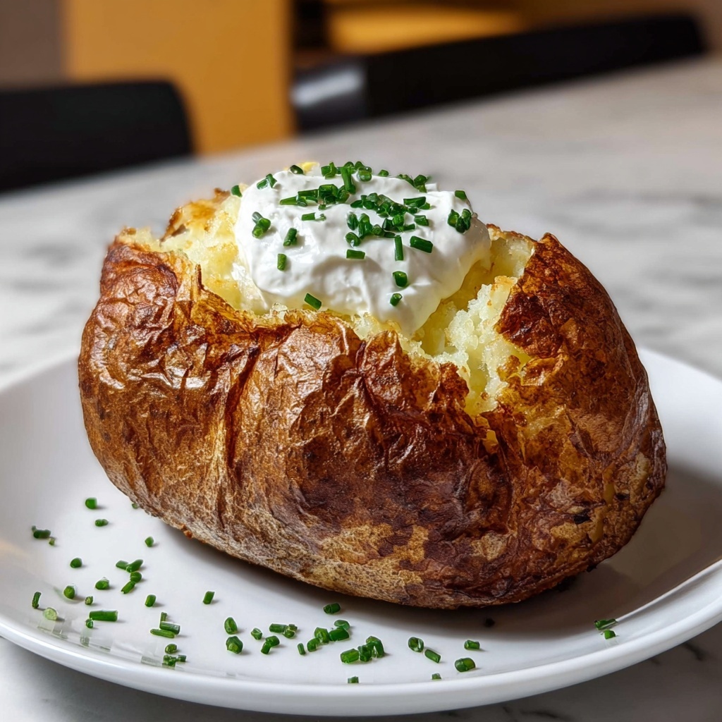Perfect Air Fryer Baked Potato: 7 Steps to Comforting Bliss Recipe - Recipe Image