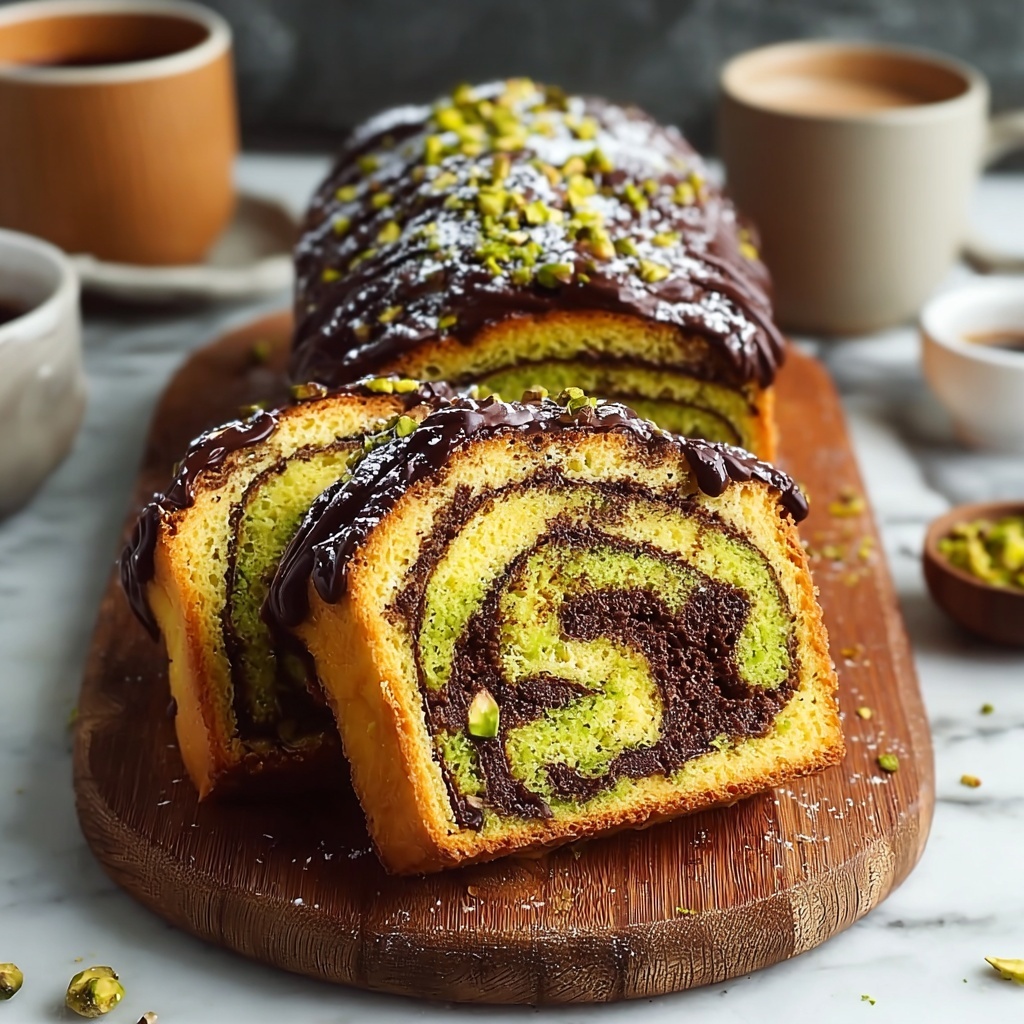 Pistachio Chocolate Babka Pull Apart Delight Recipe - Recipe Image