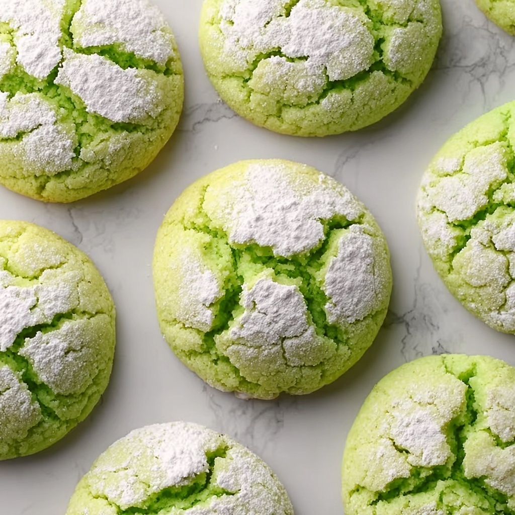 St. Patrick’s Day Crinkle Cookies Recipe - Recipe Image