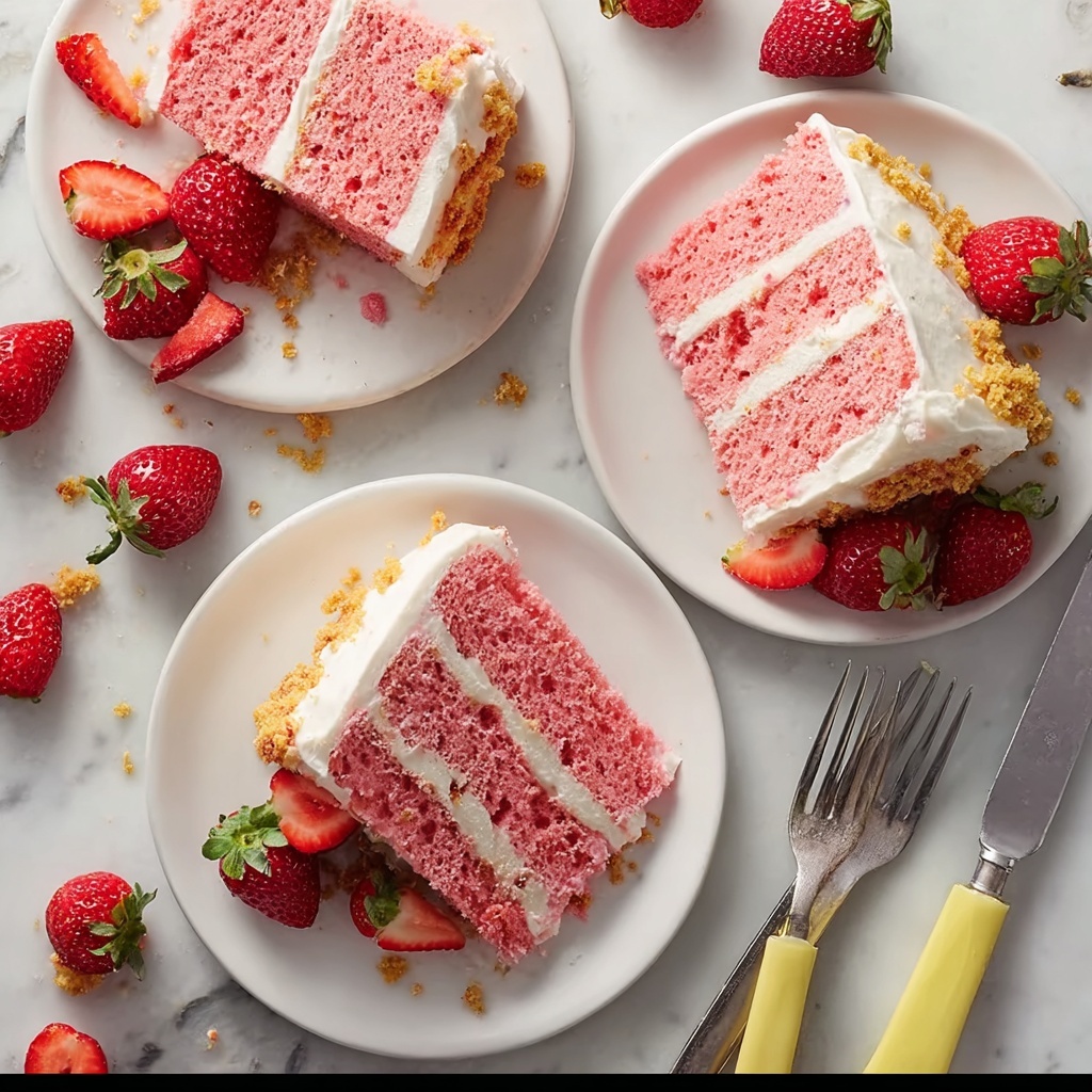 Strawberry Crunch Cake Recipe - Recipe Image