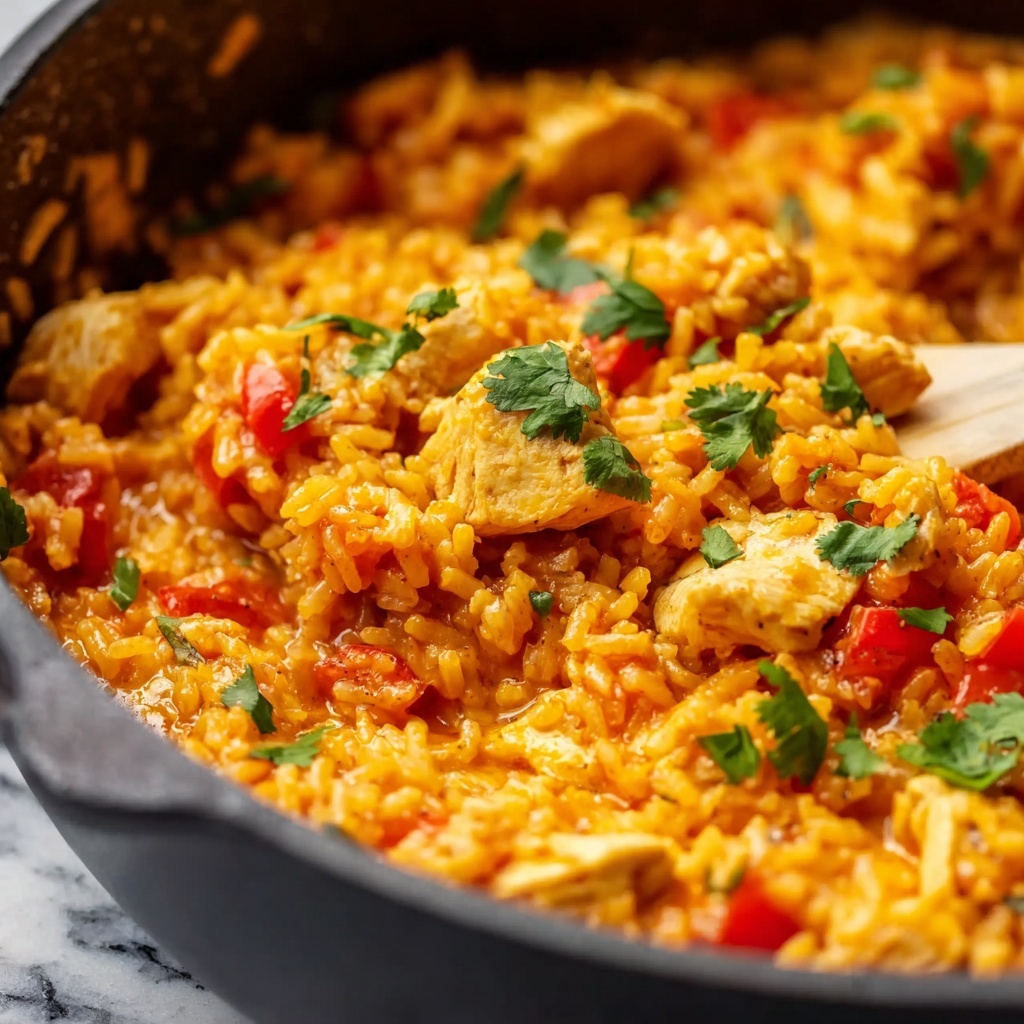 One Pot Queso Chicken and Rice Recipe - Recipe Image