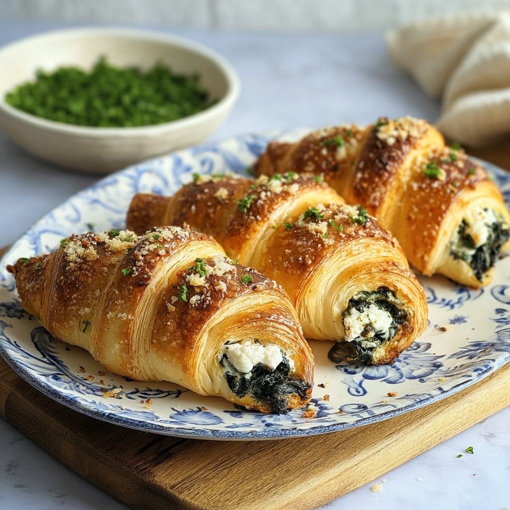 Spinach and Feta Puff Pastry Twists Recipe - Recipe Image