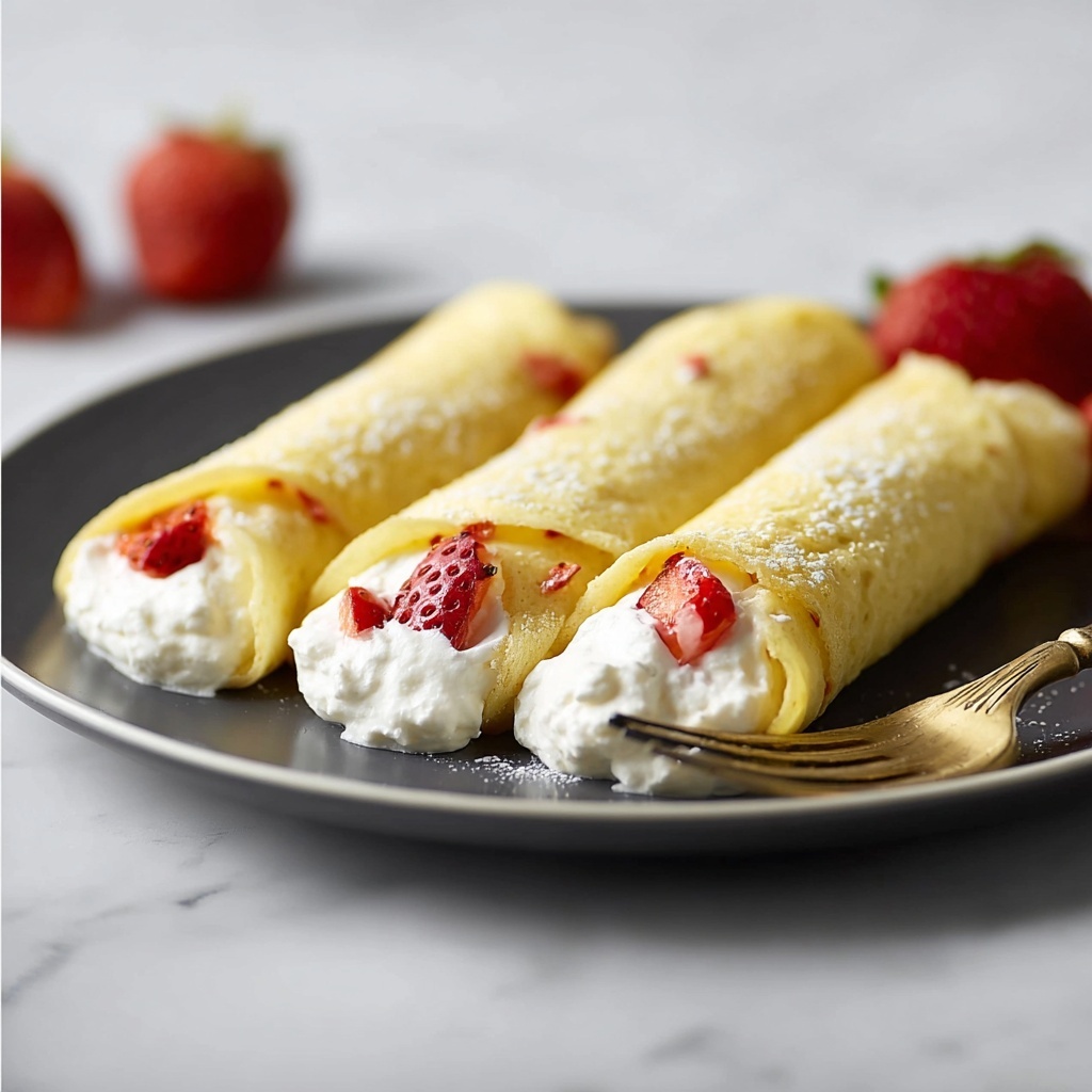 Strawberries and Cream Crepes Recipe - Recipe Image