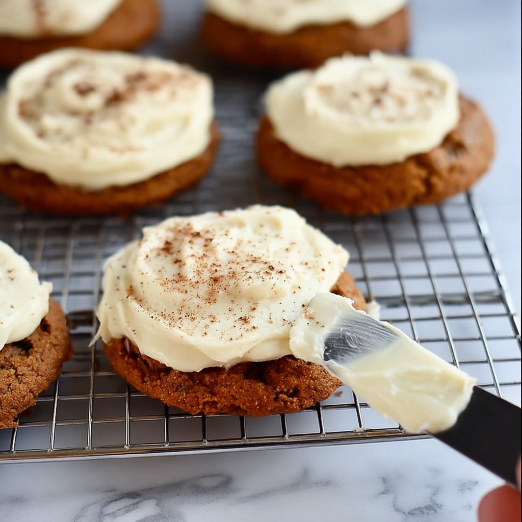 Pumpkin Cookies with Maple Cream Frosting Recipe - Recipe Image