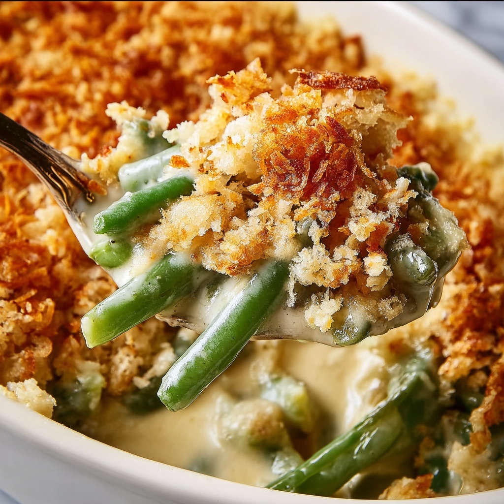 Green Bean Casserole with Mushrooms and Parmesan Recipe - Recipe Image