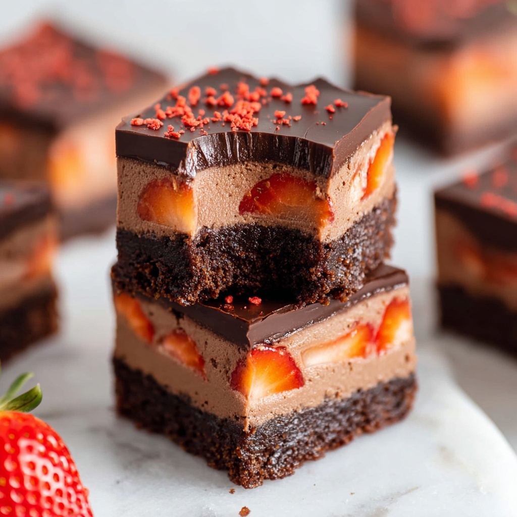 Strawberry Brownies Recipe - Recipe Image
