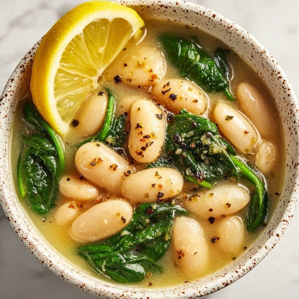 Creamy Lemon Garlic Butter Beans Recipe - Recipe Image