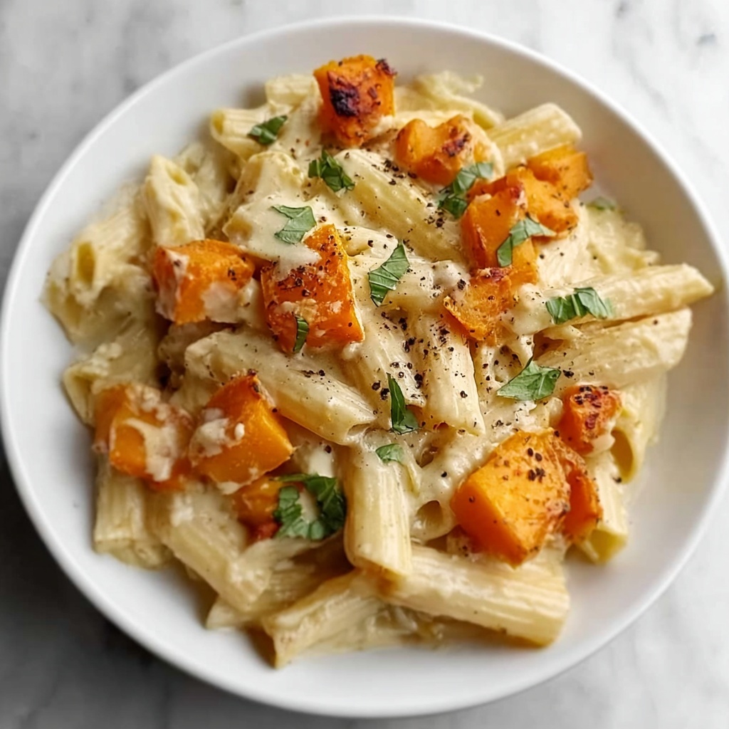 Butternut Squash Pasta with Creamy Sauce and Parsley Recipe - Recipe Image