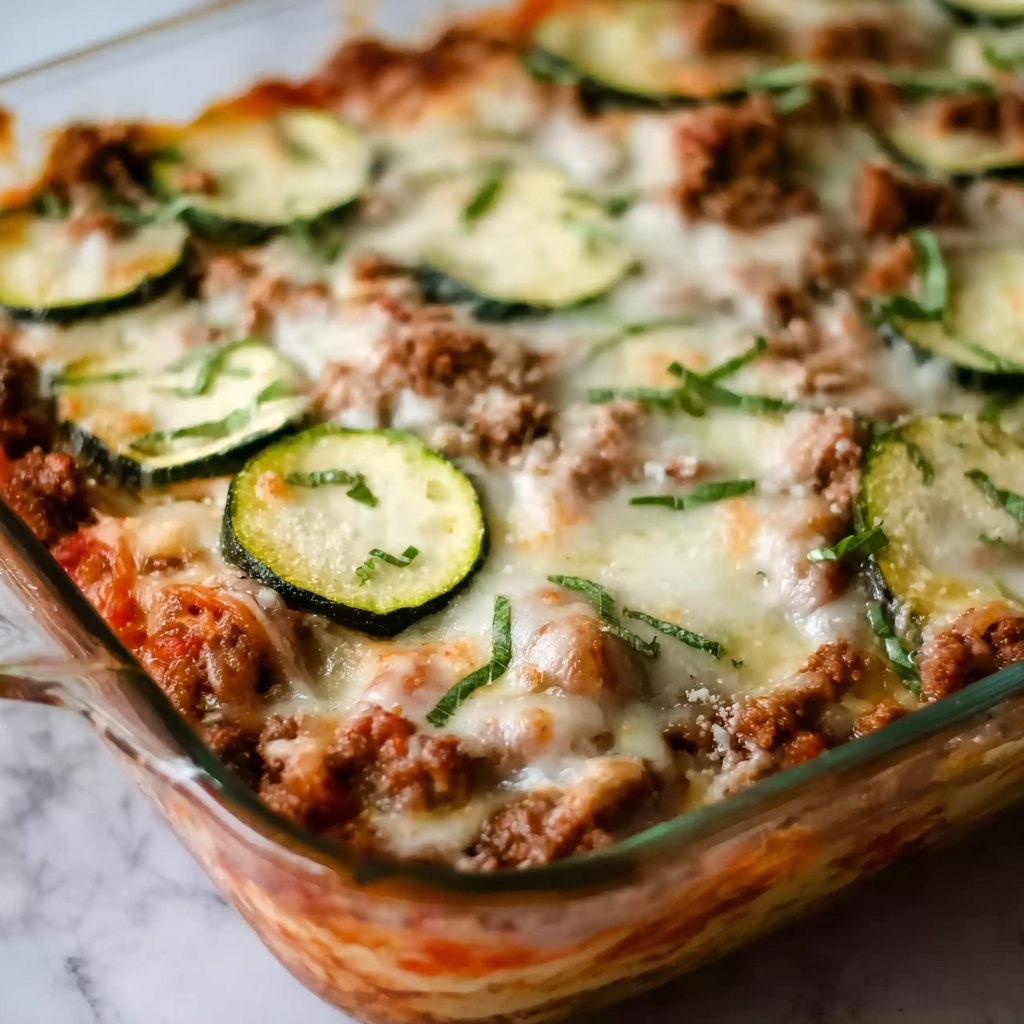Ground Beef Zucchini Casserole Recipe - Recipe Image