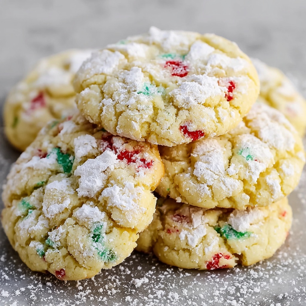 Irresistibly Soft Christmas Gooey Butter Cookies Recipe - Recipe Image