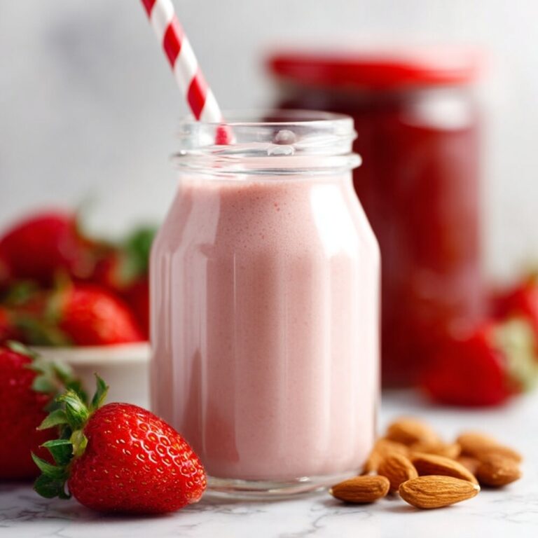 Strawberry Almond Milk Recipe