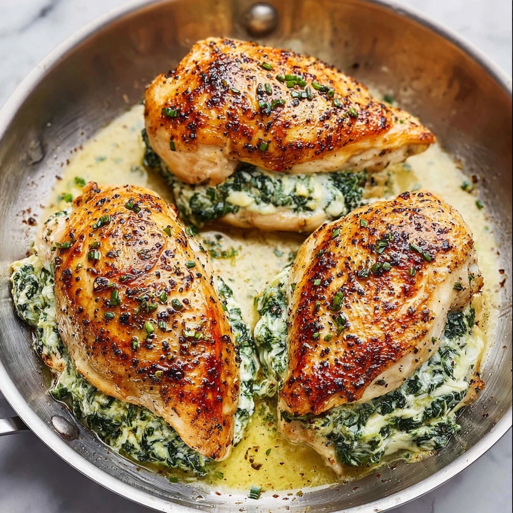 Spinach Artichoke Stuffed Chicken Breast Recipe - Recipe Image